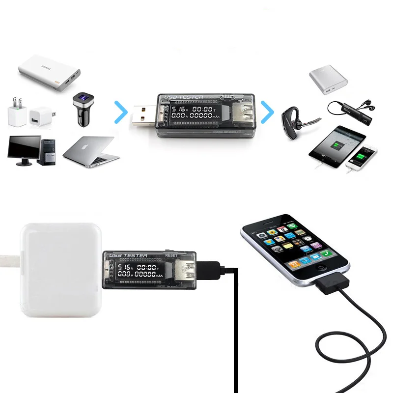 3 в 1 батарея тестер детектор мобильное зарядное устройство USB | Инструменты