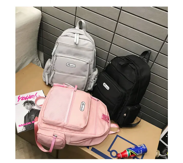 Женский высокое качество холст путешествия рюкзак женский мочила Feminina Sac Dos Back Pack школьные ранцы для подростков женский рюкзак