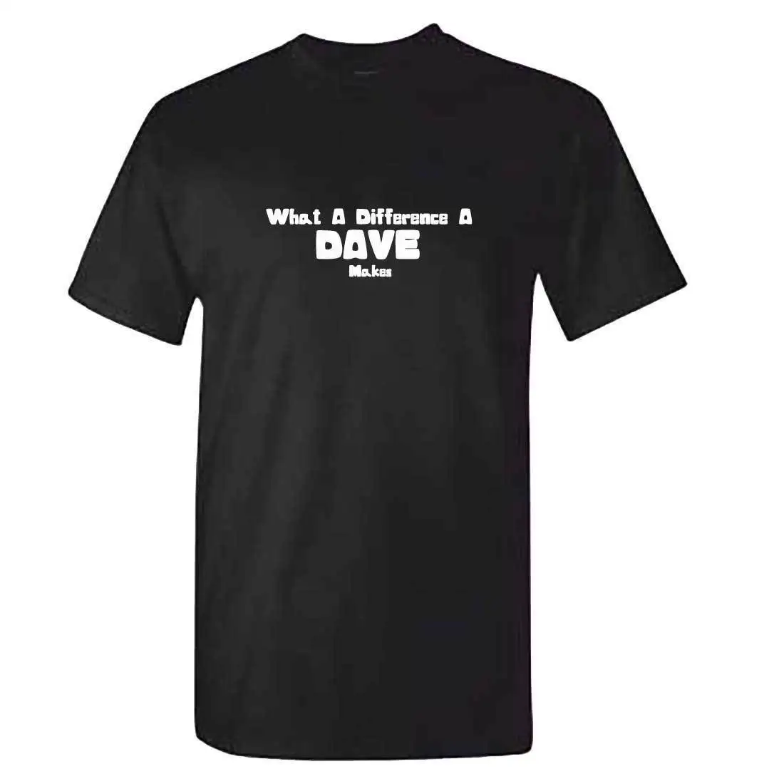 Фото Какая разница Дэйв делает футболка Дэвид майка идея забавного подарка|Мужские