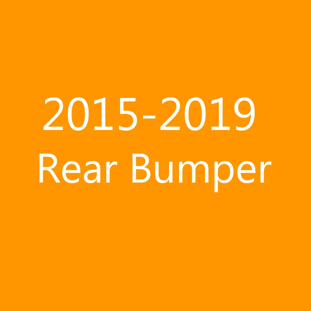 15-19 rear bumper Для Subaru Outback до Передний Задний бампер противоскользящая защитная пластина абс пластиковый бампер накладка автомобильные аксессуары 1 шт - Цвет: 15-19 rear bumper