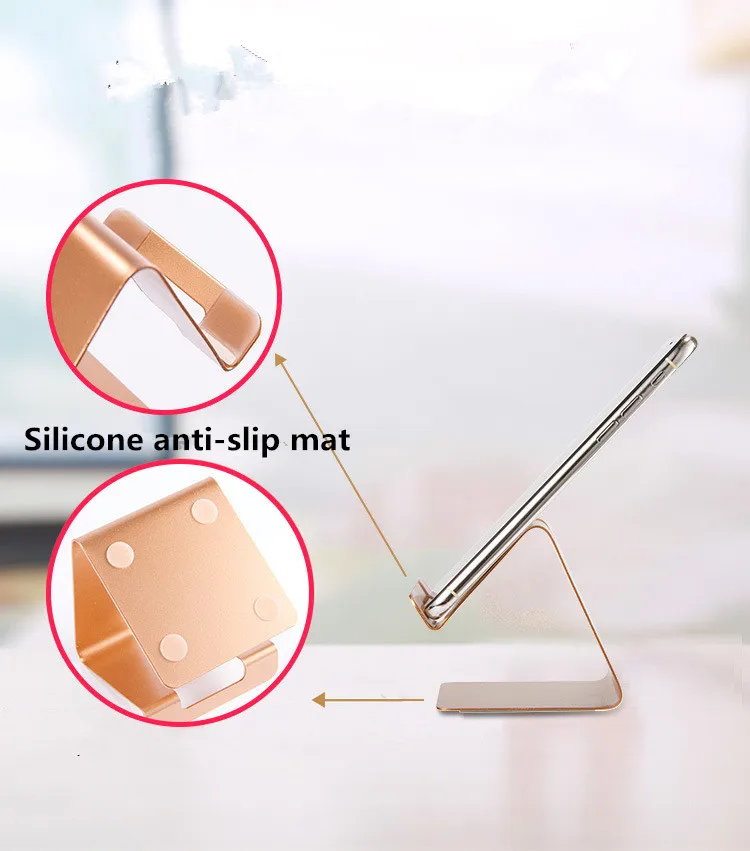 Модный металлический вращающийся держатель телефона для iphone X Samsung планшета