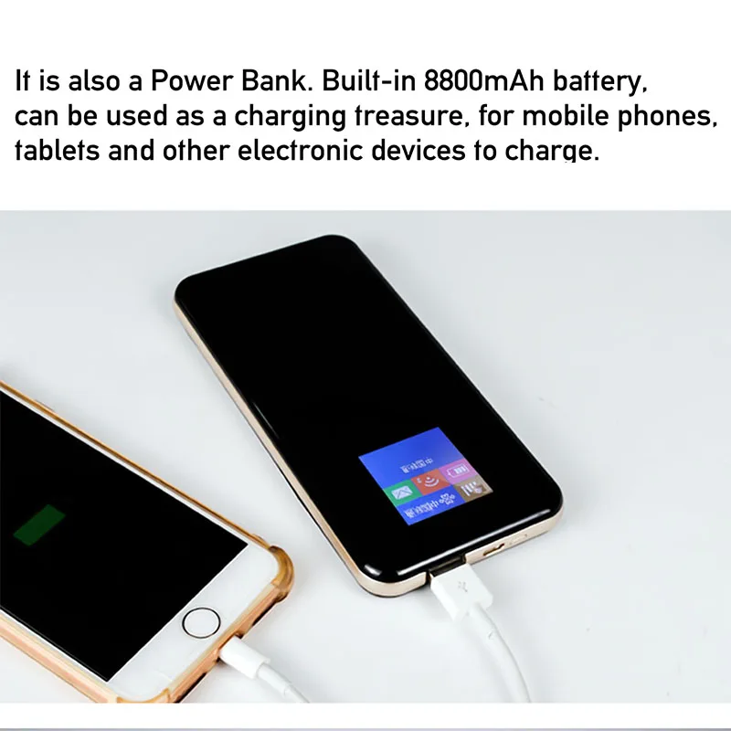 Портативный внешний аккумулятор TIANJIE на 8800 мАч карманный 4G Wi Fi роутер LTE/FDD/TDD