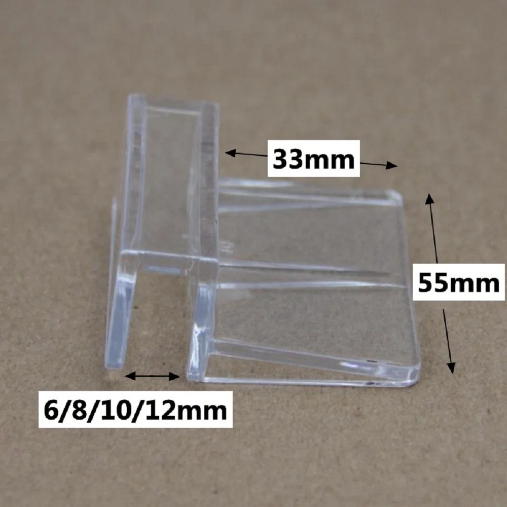Держатель крышки для акрилового аквариума с фиксацией на стекле толщиной 6/8/10/12 мм.