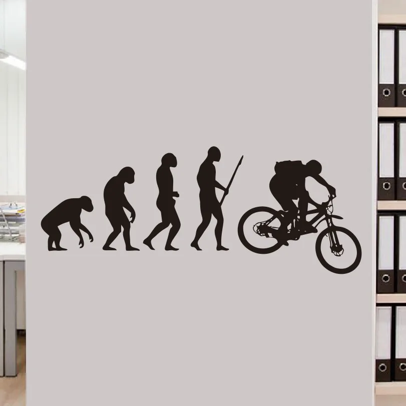 Виниловые наклейки История человеческой эволюции настенные Стикеры домашний