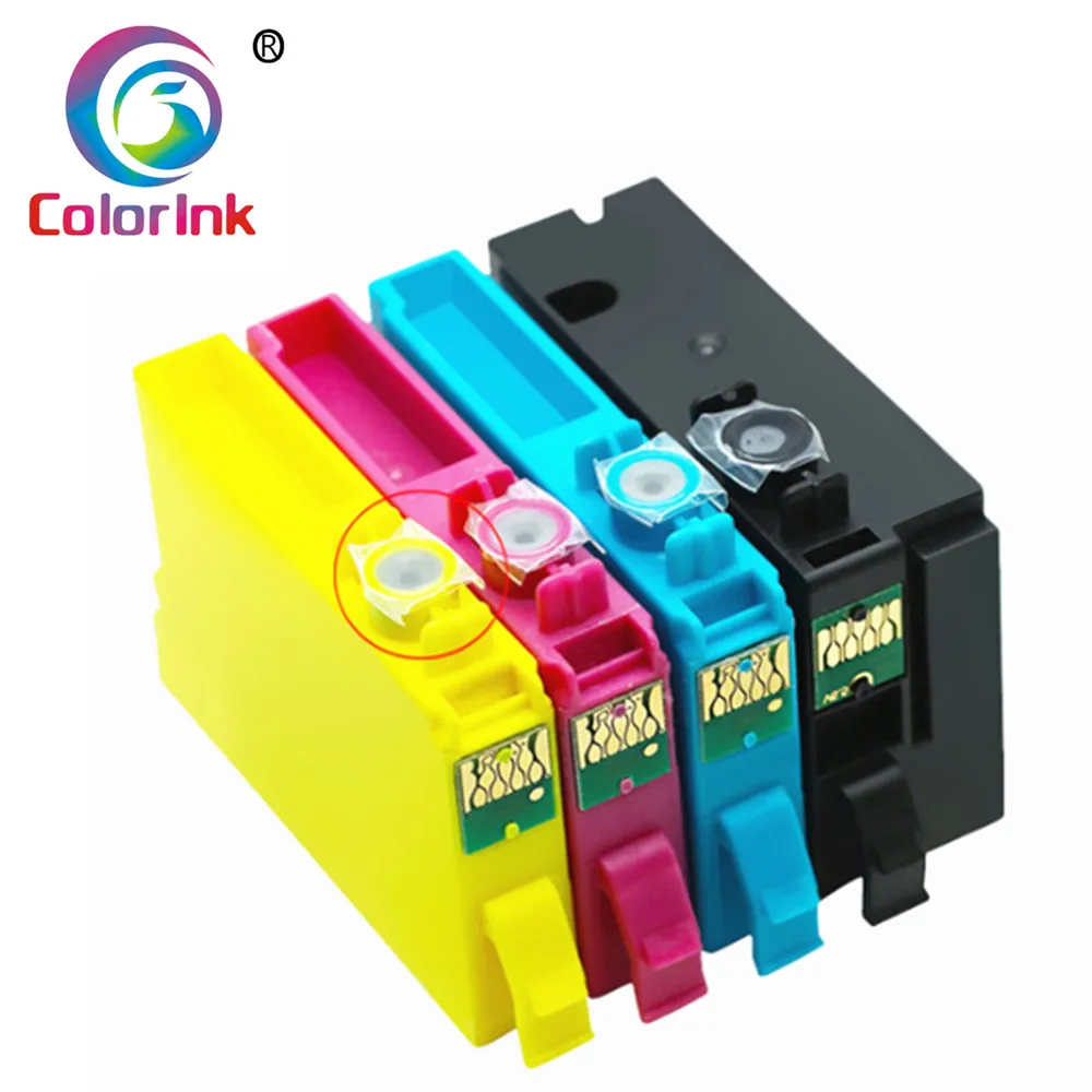 ColoInk 4 чернилами для Epson 127XL T1271 патрон чернил принтера рабочей силы 60 630 545 840 845 WF 3520