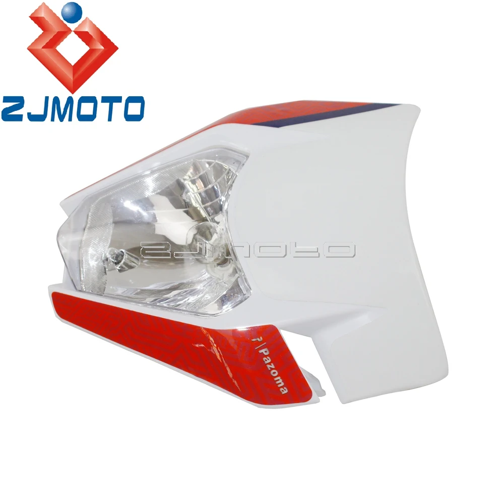 Белый Мотоцикл Dirt Pit Bike фара для KTM MX SXF SX XCW XC EXC XCF шесть дней 350 450 500 E8 Emark налобный