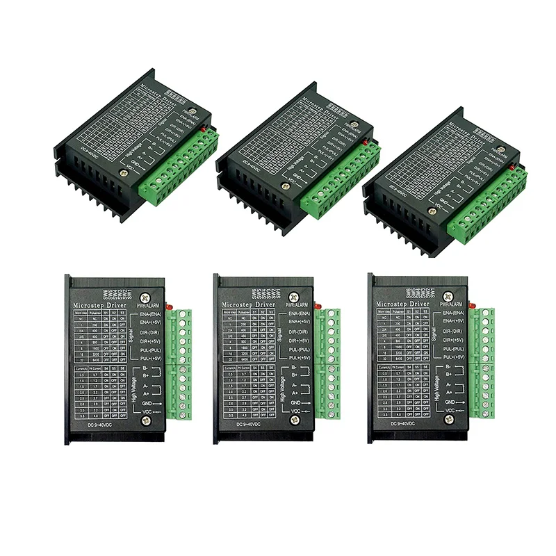 Комплект из 3 предметов, 6 шт. TB6600 Драйвер шагового двигателя Nema 23; большие размеры 34-42/57/86 17 4A DC9-40V 1 Ось шаговый двигатель