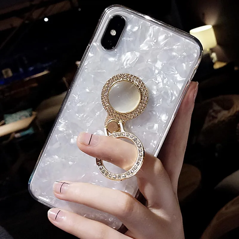 Роскошный блестящий чехол Kerzzil для телефона iPhone X XR Xs Max девочек с алмазным