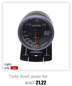 Dynoracing 60 мм черный Автомобильный турбо Boost gauge 2 бар с белым и янтарным освещением турбо boost метр/Автомобильный измеритель TT101478