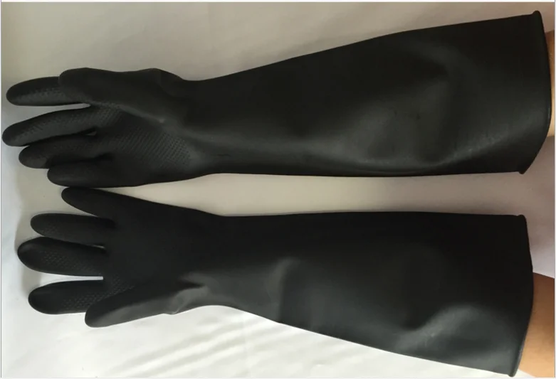 50 см Высокое качество защитные перчатки рабочие белые/Черные Водонепроницаемые