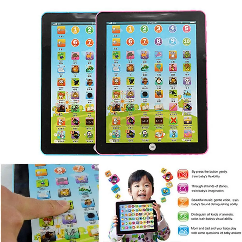 Мини обучающая машина для детей на английском сенсорный Ipad компьютер