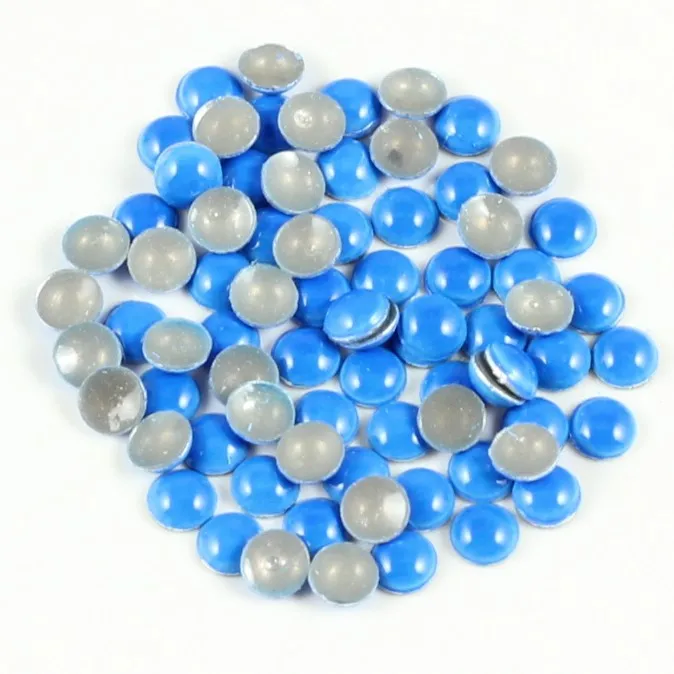 Blueness 600 шт./упак. круглые цвета драгоценные камни для ногтей аксессуары 3D