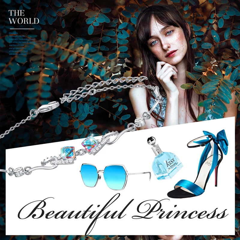 Cdyle украшенный кристаллами женские модные ювелирные изделия Свадебный