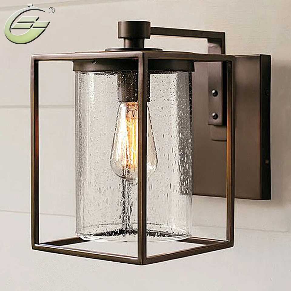 Винтажная комнатная лампа в сельском стиле железные стеклянные светильники