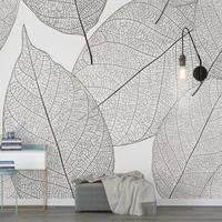 custom mural wallpaper modern minimalist leaf veins texture wallpaper living room bedroom background mural wallpaper home decor