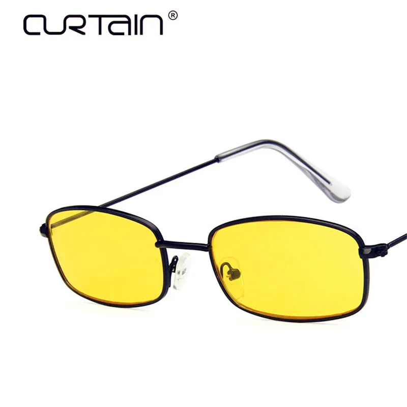 Занавес Lunette Soleil Homme корейская мода металлические маленькие квадратные солнцезащитные очки дикие морские