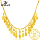 SFE 24K ожерелье из чистого золота настоящая AU 999 цепочка из твердого золота Красивая высококлассная модная классическая бижутерия для вечерние Лидер продаж Новинка 2020