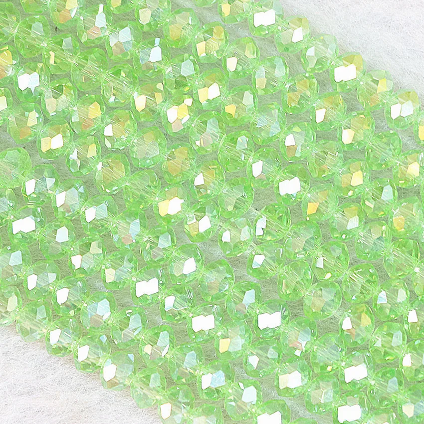 4*6mm mix-colored faceted rondelle abacus crystal glass loose spacers 98pcs/strand wholesale price accessories beads B670 | Украшения и