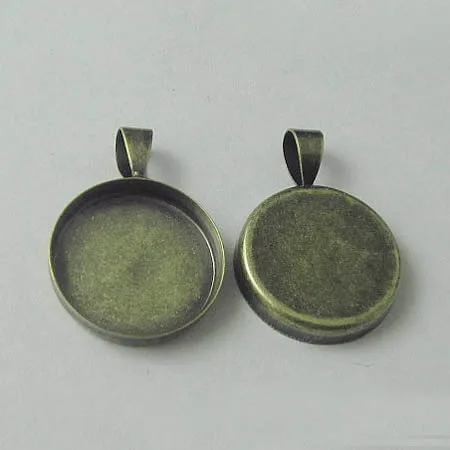 Пустая круглая глубокая рамка для стен основа кабошона подвеска с оправой