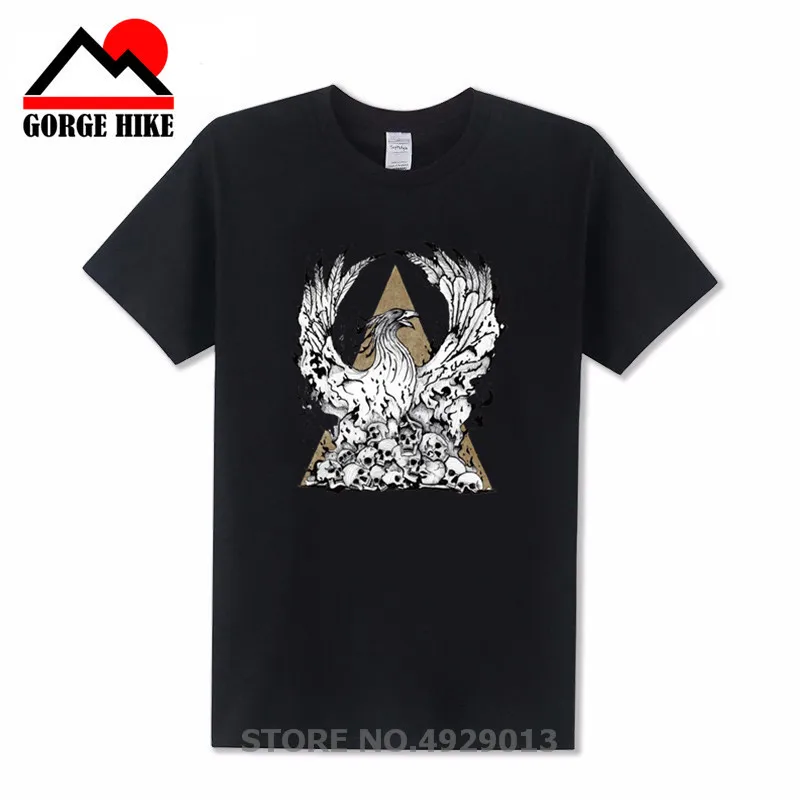 Футболка с принтом Голодные игры Феникс модная мужская футболка забавным Rebirth Angel