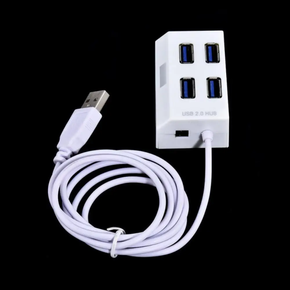 Высокоскоростной 4 портовый мини концентратор USB 2 0 разветвитель адаптер для ПК