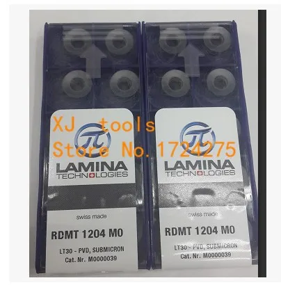 

Free Shipping 10pcs RDMT1204MO LT30 Milling cutter Carbide Inserts for indexable end milling cutter CNC machine