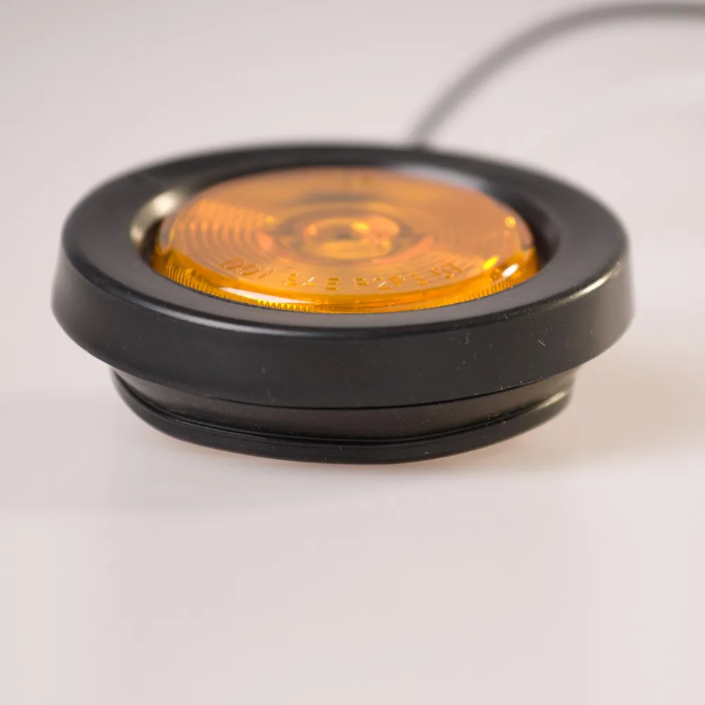 2 шт. &quotКруглый габаритный фонарь для грузовика боковой автобуса 4 светодиодных