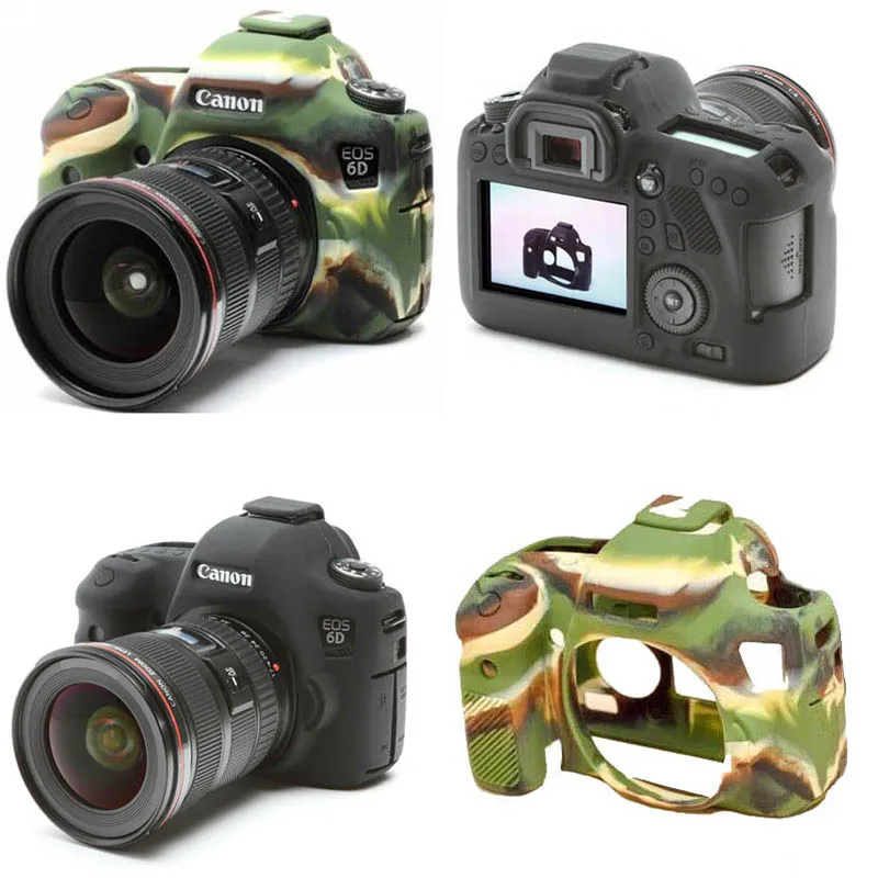 Чехол для камеры Canon EOS 6D мягкий силиконовый резиновый защитный корпус высокое