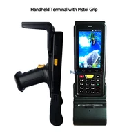 original 1d 2d laser barcode scanner android pda uhf rfid reader handheld terminal with keyboard pistol grip 4g 8800mah