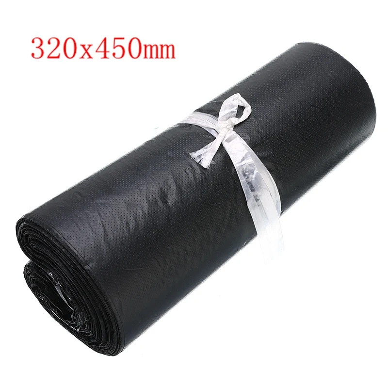 320x450mm black 100 шт./лот, пластиковая сумка-конверт, самоклеющаяся Курьерская сумка для хранения, Пластиковая Сумка-конверт, почтовая отправка, почтовые пакеты - Цвет: 320x450mm black