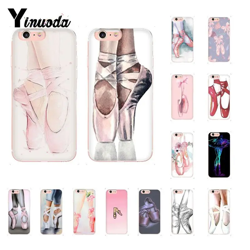 Балетная балетная обувь мягкий чехол для телефона iPhone X XS MAX 6 6S 7 7plus 8 8Plus 5 цветов XR