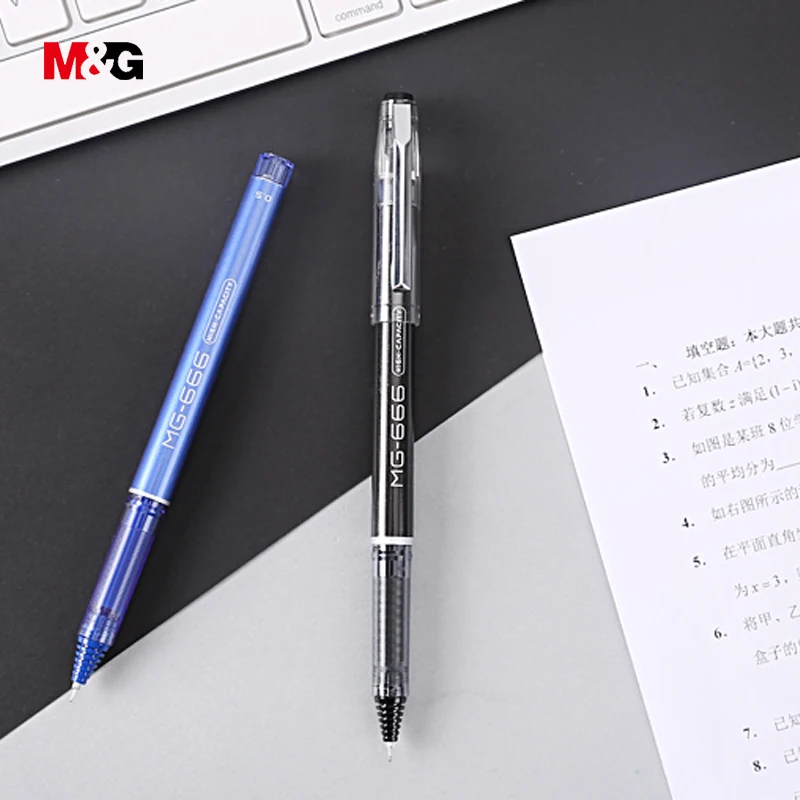 M & G простая гелевая ручка для школы 12 шт. 0 5 мм Высококачественная брендовая
