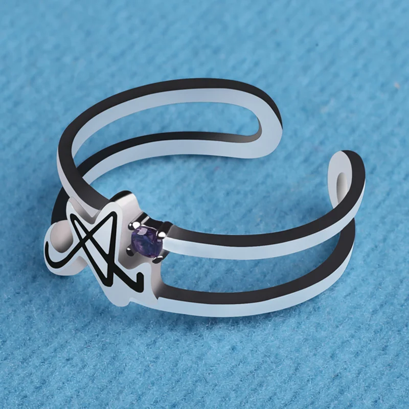 Кольцо с искусственным интеллектом серебристое регулируемое кольцо реквизит