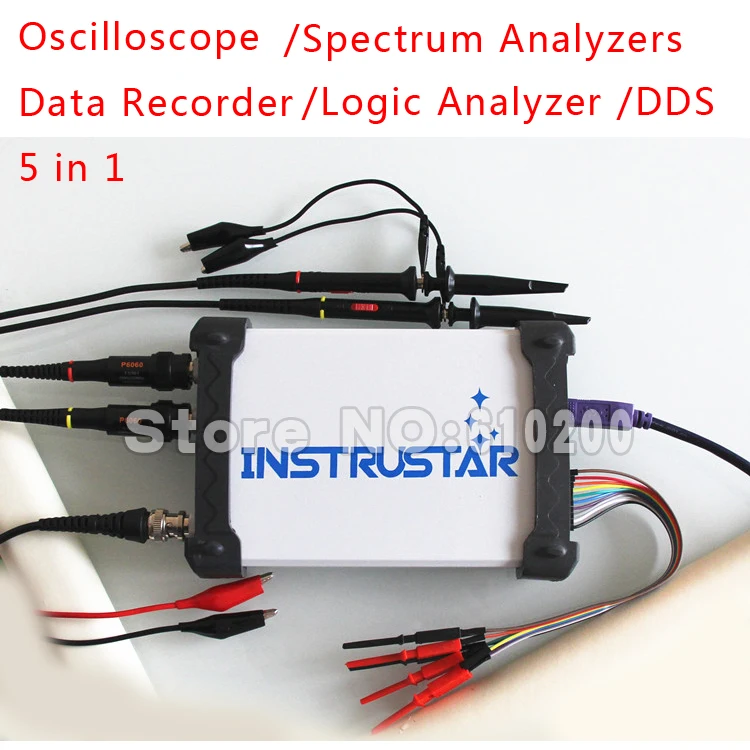 Новый многофункциональный USB Осциллограф 5 в 1 + Анализаторы спектра регистратор
