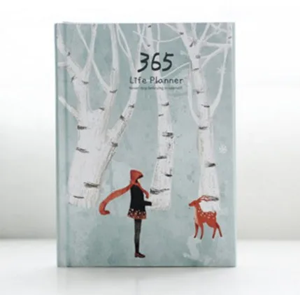 365 дней личный дневник планировщик блокнот ежедневник в твердой обложке офис еженедельный график милые корейские канцелярские libretas y cuadernos - Цвет: 8