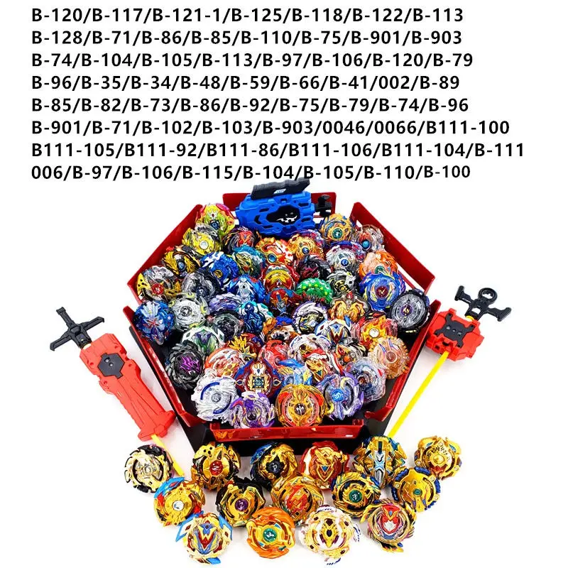 Костюм Beyblade Burst Toys B-127 B-117 B-115 bables Bayblade arena Toupie Металл Fusion Бог Прядильный механизм игрушка бейблэйд - Цвет: 63PCS-DJ-N(ZDP)