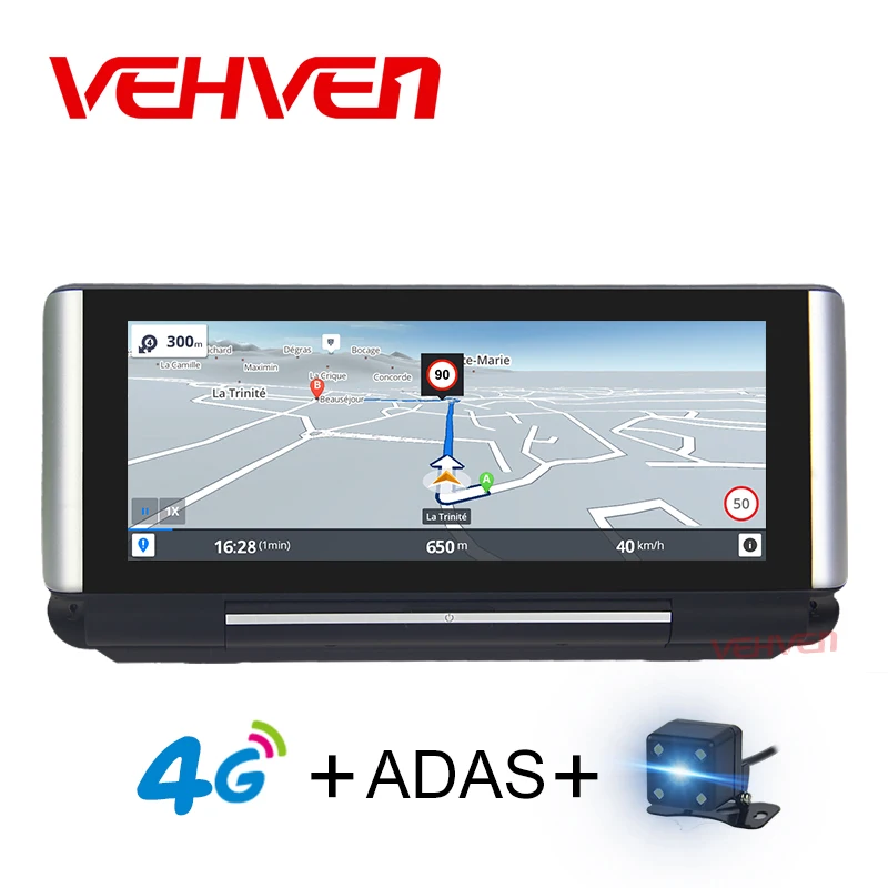 Vehven Видеорегистраторы для автомобилей GPS навигации 4 г ADAS 6.86 &quotAndroid 5.1 автомобиль