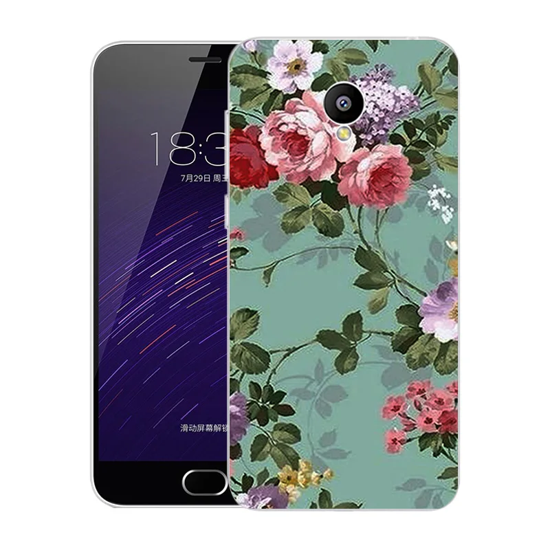 34 Чехол для Meizu M2 Mini, 5,0 дюймов, мягкий силиконовый чехол из ТПУ с изображением пейзажа, чехол для Meizu M2 Mini, чехол для телефона s, роскошная сумка - Цвет: 34