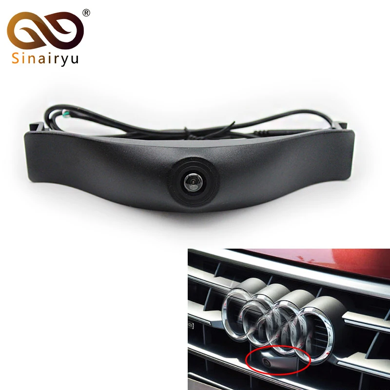 Sinairyu CCD HD камера ночного видения с передним логотипом Audi используется для