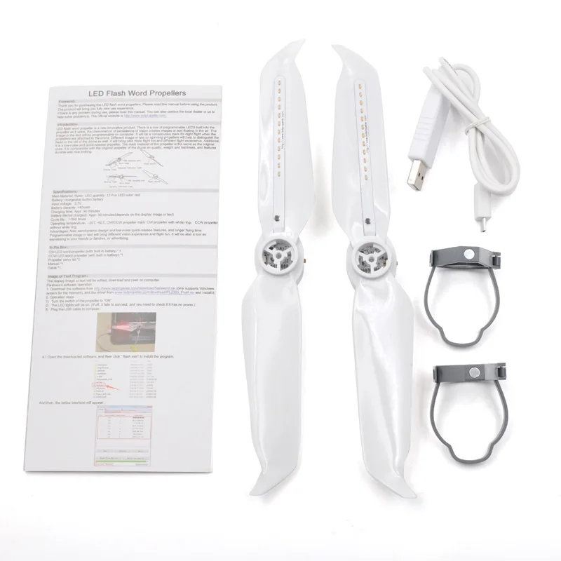 STARTRC DJI phantom 4 pro V2.0 LED Flash Word Propeller can programmable pattern paddle Quick-Releas Для Phantom v2.0 | Электроника