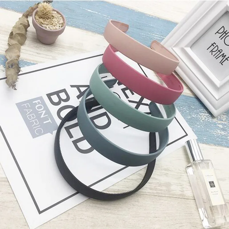 12 шт. однотонные матовые повязки на голову с зубцами|headband with teeth|matte matteheadband teeth |