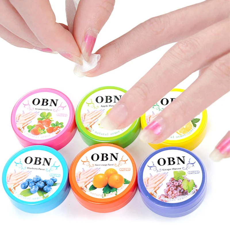 

1PC Random Fruit Flavours Without Injury Nail Polish Remover Professional Easily Cleaning Nourishing Nails