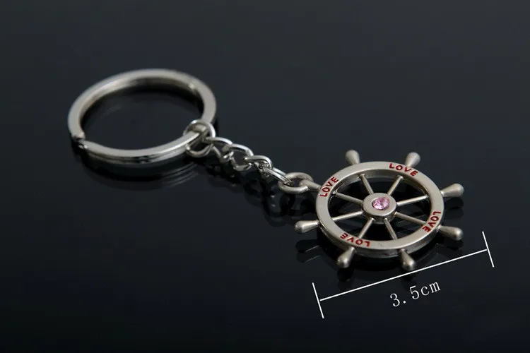 Свадебный штурвал и якорь Брелок Металлический креативный брелок/свадебный