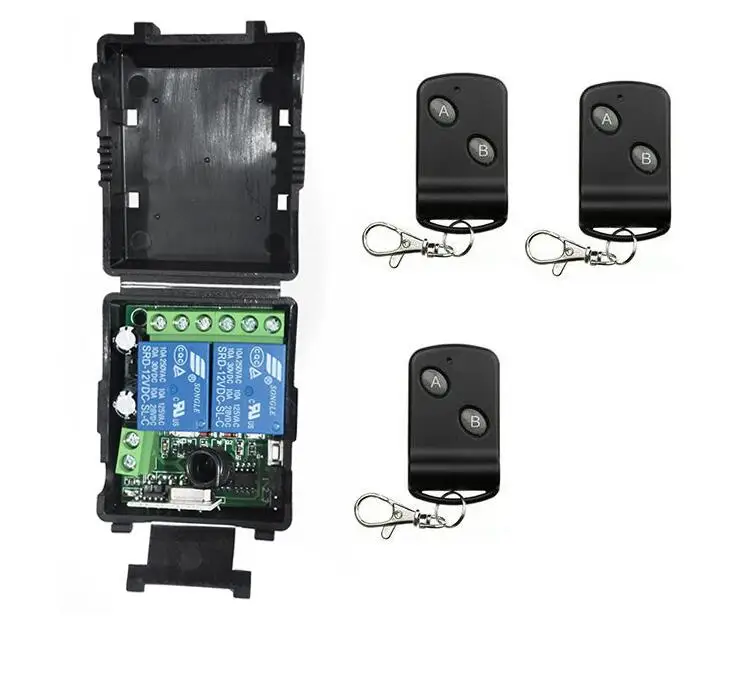 add 3pcs remote DC 12 В 12 В 2CH RF беспроводной пульт дистанционного управления Переключатель системы передатчик приемник 2 CH реле умный дом двери гаража/лампа - Цвет: add 3pcs remote