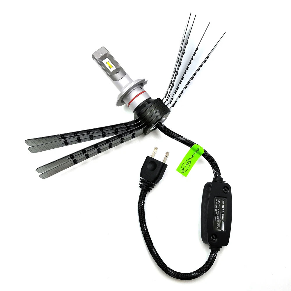 Яркая Автомобильная фара s светодиодный H7 H4 H8/H9/H11 9005 9006 H1 880 чипы cree автомобильная