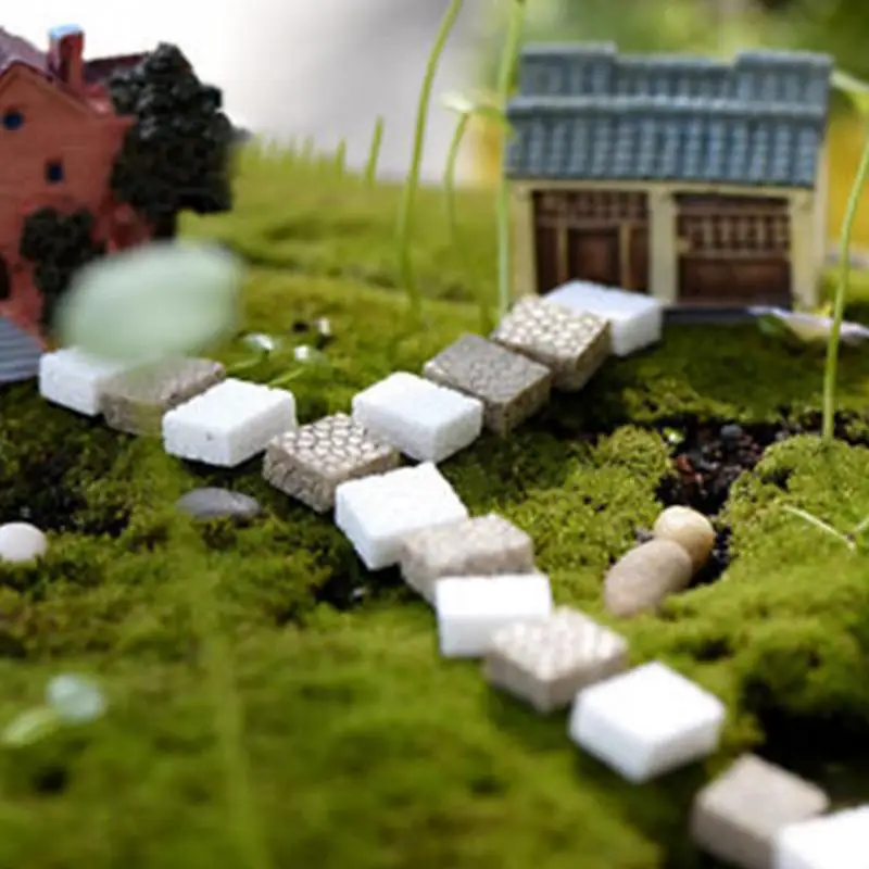 10 шт Мини проектор для домашнего сада Искусственный Лестницы статуэтки