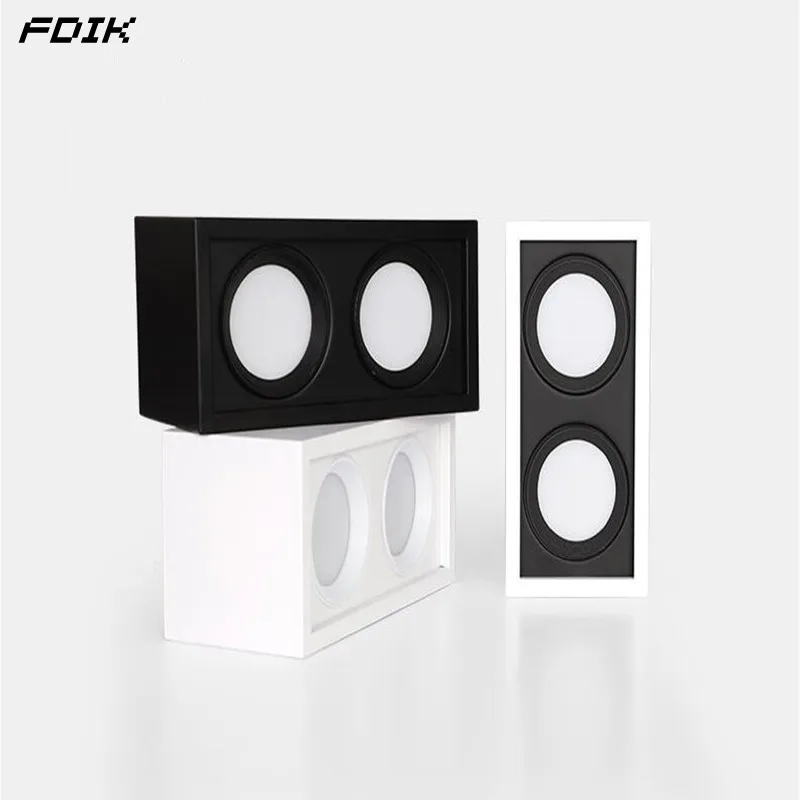 Квадратные поверхностные монтирусветодиодный приглушаемые светодиодные