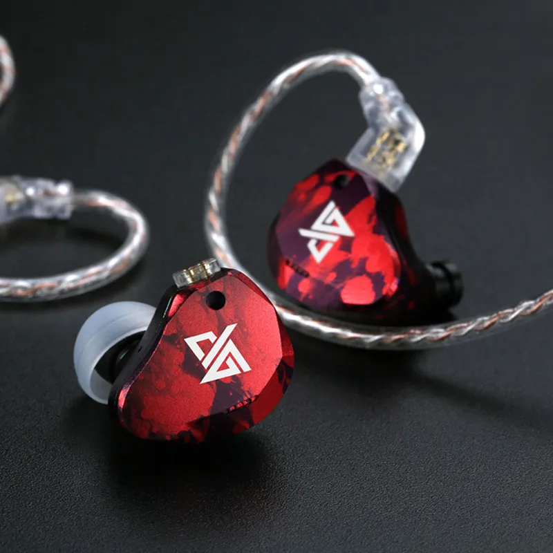 RED AUGLAMOUR RT-3 1DD+ 2BA Knowles гибридная технология HIFI монитор RT3 в ухо наушники - Цвет: RED