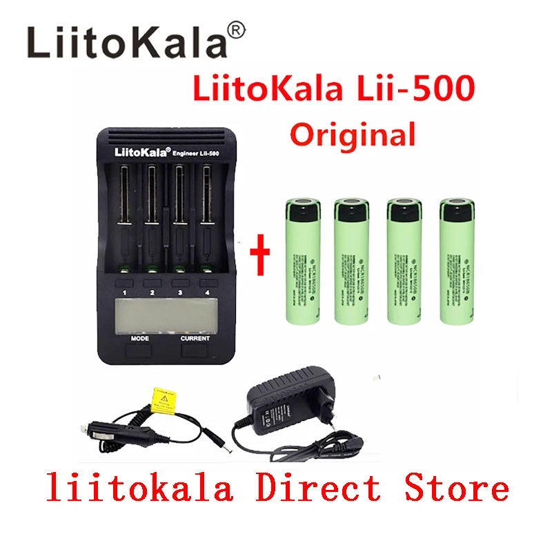 LiitoKala lii 500 LCD 3 7 V 18650 21700 зарядное устройство 3400mAh INR18650 34B литий ионный