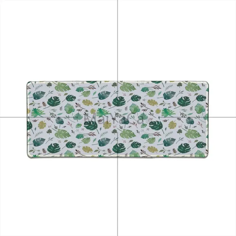 

MaiYaCa Personalized Cool Fashion leaves Pattern Anti-Slip Rubber Computermats Anime Cartoon Print Large Size Game Mouse Pad